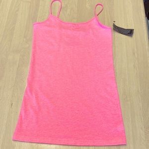 NWT No Boundaries Women Juniors S 3-5 Pink Spaghetti Strap Tank